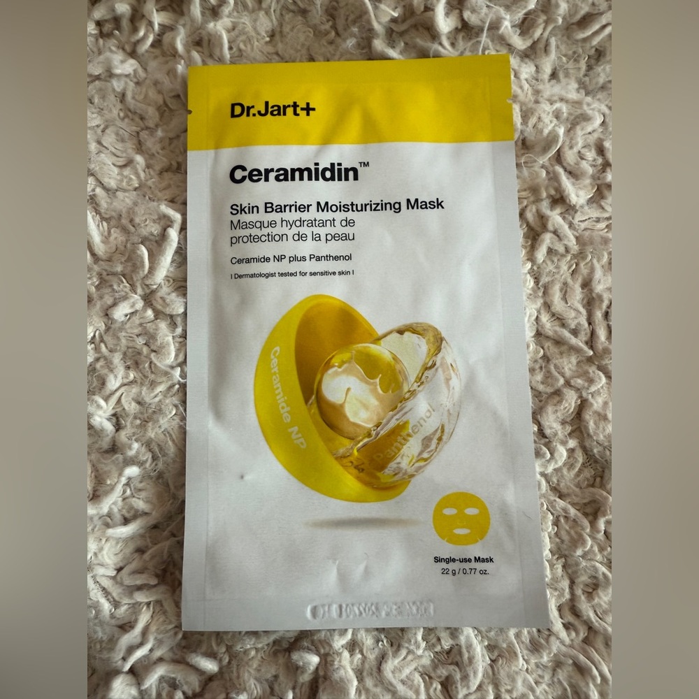 💙 4/$20 Dr Jart+ Ceramidin Skin Barrier Moisturizing Face Mask 1 ct